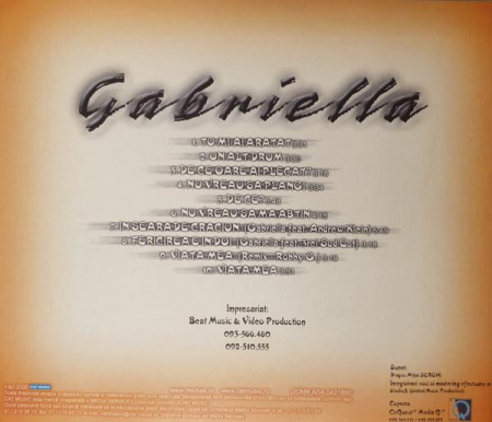 Gabriela Jindoveanu - Gabriella, (CD) [1]