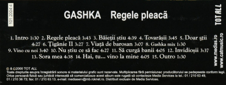 Gashka - Regele Pleacă , (Casetă Audio) [1]