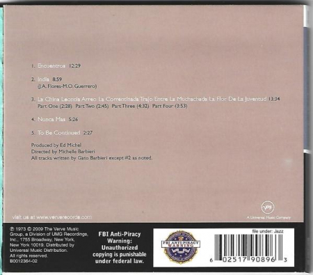 Gato Barbieri - Chapter One: Latin America, (CD) [1]