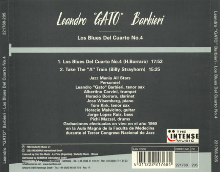 Gato Barbieri - Los Blues Del Cuarto No.4 / Take "A" Train, (CD) [1]