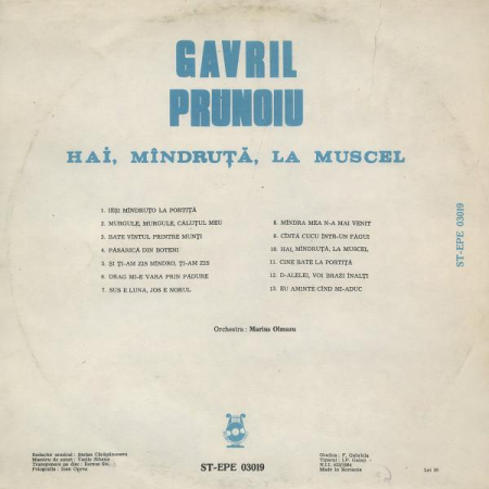 Gavril Prunoiu - Hai, Mîndruță, La Muscel [1]