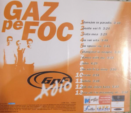 Gaz Pe Foc - Adio, (CD) [1]