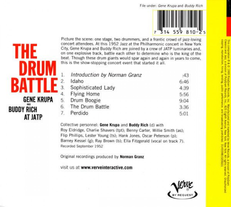 Gene Krupa - The Drum Battle (Gene Krupa And Buddy Rich At JATP), (CD) [1]