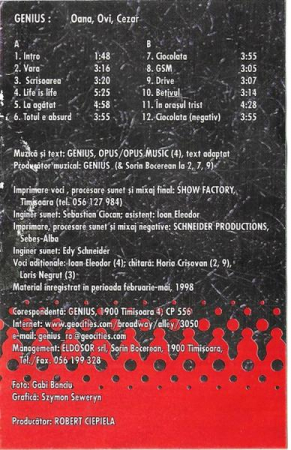 Genius - CO2, (Casetă Audio) [1]