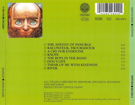 Gentle Giant - Octopus, (CD) [1]