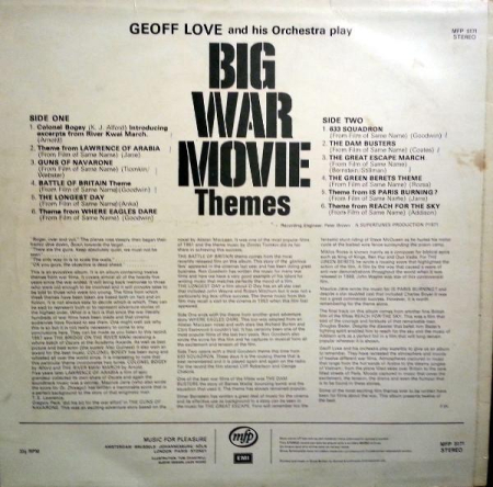 Geoff Love & His Orchestra - Big War Movie Themes (Disc Vinil) [1]