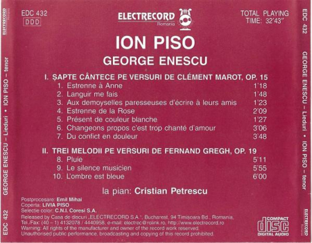 George Enescu - Opus 15 / Opus 19, (CD) [1]