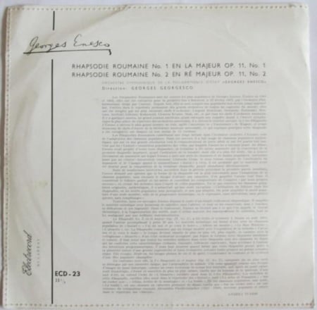 George Enescu - Rhapsodie Roumaine No. 1 En La Majeur Op. 11, No. 1 / Rhapsodie Roumaine No. 2 En Ré Majeur Op. 11, No. 2 [1]