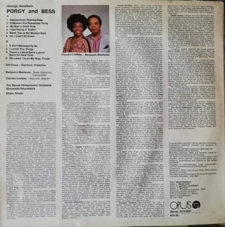 George Gershwin - Porgy And Bess - In Concert (Disc Vinil) [1]
