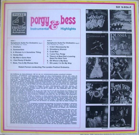 George Gershwin - Porgy & Bess (Instrumental Highlights), (Disc Vinil) [1]