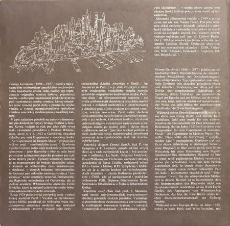 George Gershwin - Rhapsody In Blue / An American In Paris, (Disc Vinil) [1]