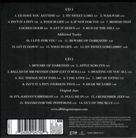 George Harrison - All Things Must Pass, (CD) [1]