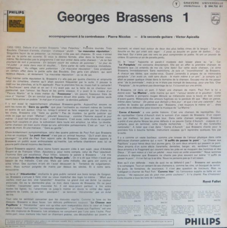 Georges Brassens - I, (Disc Vinil) [1]