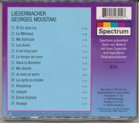 Georges Moustaki - Liedermacher (CD) [1]