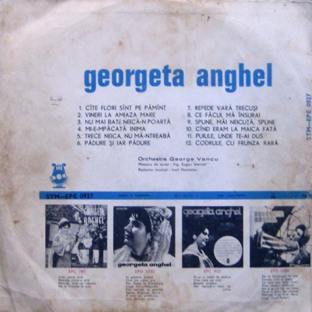 Georgeta Anghel - Georgeta Anghel, (Disc Vinil) [1]