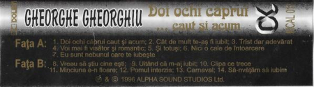 Gheorghe Gheorghiu - Doi Ochi Căprui ...Caut Și Acum , (Casetă Audio) [1]