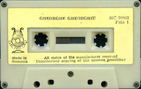 Gheorghe Gheorghiu – Unde Dragoste Nu E, Nimic Nu E (Casetă Audio) [1]