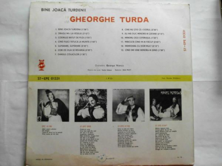 Gheorghe Turda - Bine Joacă Turdenii, (Disc Vinil) [1]