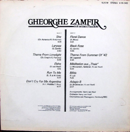 Gheorghe Zamfir – Gheorghe Zamfir Mit Seiner Panflöte (VINIL) [1]