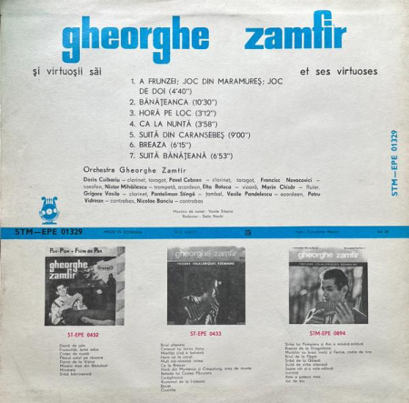 Gheorghe Zamfir - Gheorghe Zamfir Și Virtuozii Săi (Disc Vinil) [1]