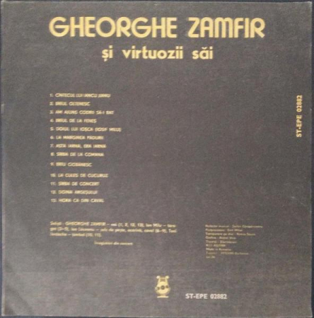 Gheorghe Zamfir - Zamfir Și Virtuozii Săi, (Disc Vinil) [1]