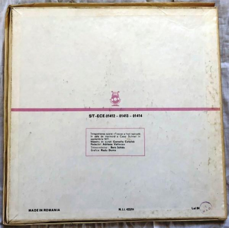 Giacomo Puccini - Tosca, (Disc Vinil) [1]