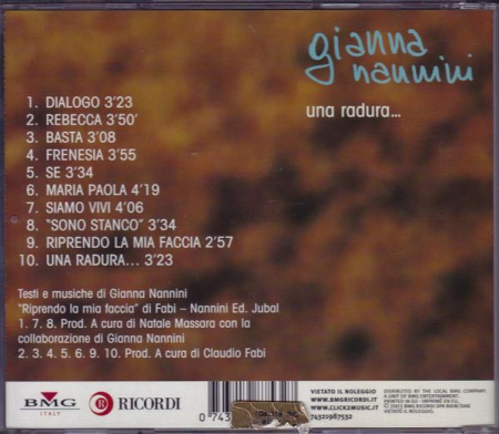 Gianna Nannini - Una Radura ... (CD) [1]