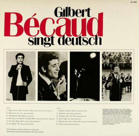 Gilbert Bécaud - Singt Deutsch, (Disc Vinil) [1]