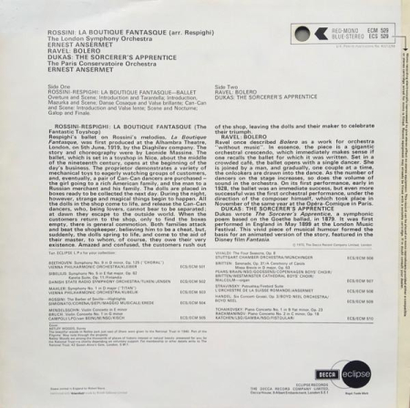 Gioacchino Rossini - La Boutique Fantasque / Bolero / The Sorcerer's Apprentice (Disc Vinil) [1]