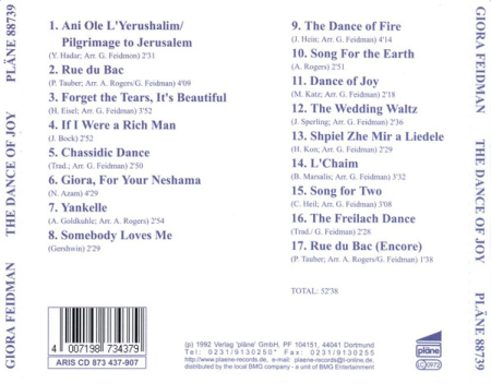 Giora Feidman - The Dance Of Joy (CD) [1]