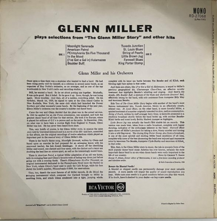 Glenn Miller And His Orchestra - Plays Selections From The Glenn Miller Story And Other Hits, (Disc Vinil) [1]