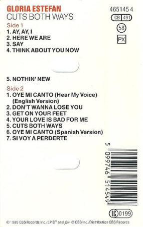 Gloria Estefan - Cuts Both Ways (Casetă Audio) [1]