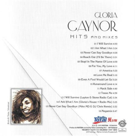 Gloria Gaynor - Hits And Mixes, (CD) [1]