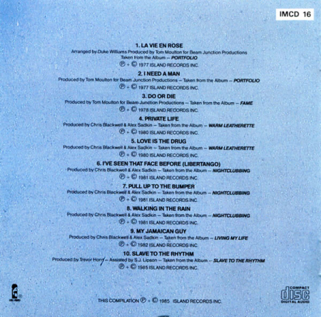 Grace Jones - Island Life (CD) [1]