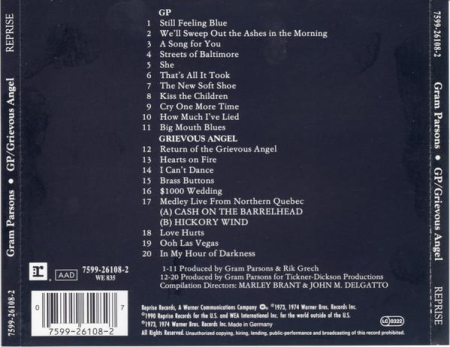 Gram Parsons - GP / Grievous Angel (CD) [1]