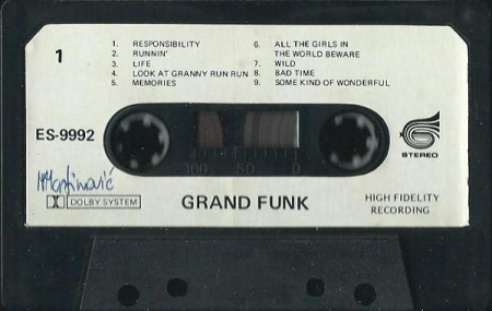 Grand Funk Railroad - All The Girls In The World Beware!!!, (Casetă Audio) [1]