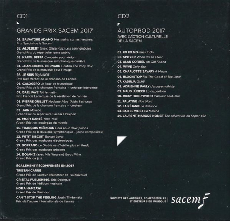 Grands Prix Sacem 2017, (CD) [1]
