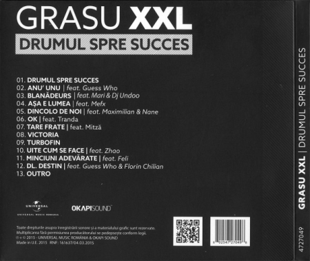 Grasu XXL – Drumul Spre Succes (CD) [1]