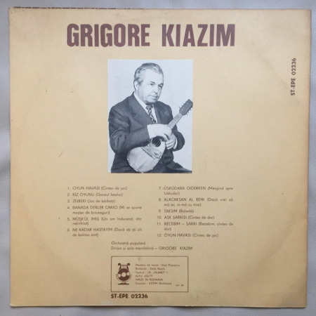 Grigore Kiazim - Türk Halk Müziği = Muzică Populară Turcească [1]