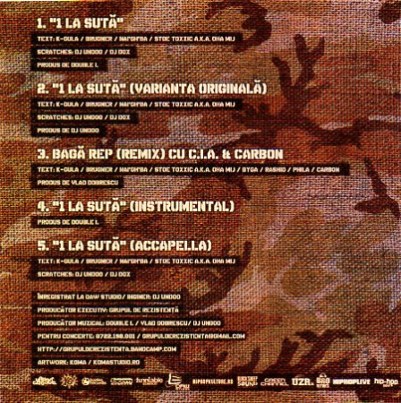 Grupul De Rezistență - 1 La Sută, (CD) [1]