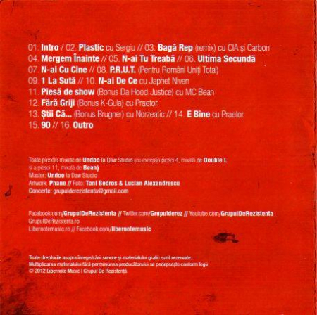 Grupul De Rezistență - Opunem Rezistență (CD) [1]