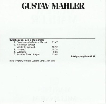 Gustav Mahler - Symphony No. 5 (CD) [1]