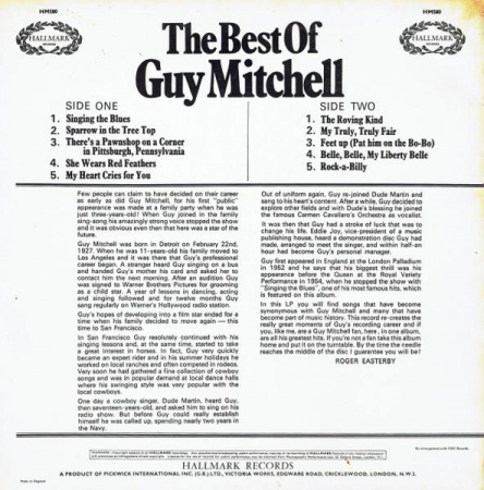 Guy Mitchell - The Best Of Guy Mitchell, (Disc Vinil) [1]