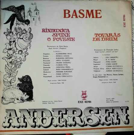 Hans Christian Andersen - Basme : Rîndunica Spune O Poveste ● Tovarăș De Drum [1]