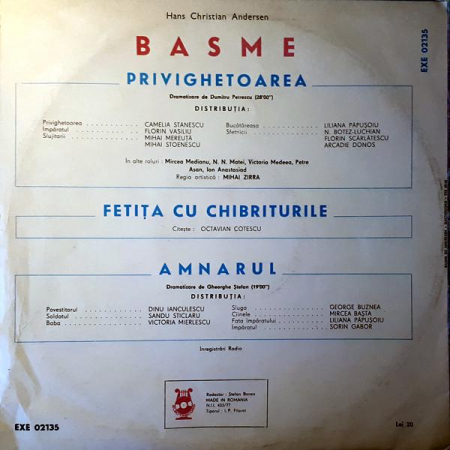 Hans Christian Andersen - Povestiri, (Disc Vinil) [1]