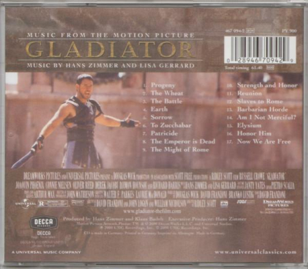 Hans Zimmer - Gladiator (Music From The Motion Picture) (CD) [1]
