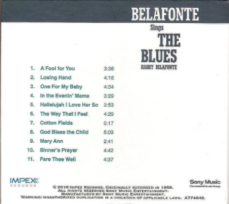 Harry Belafonte - Belafonte Sings The Blues (CD) [1]