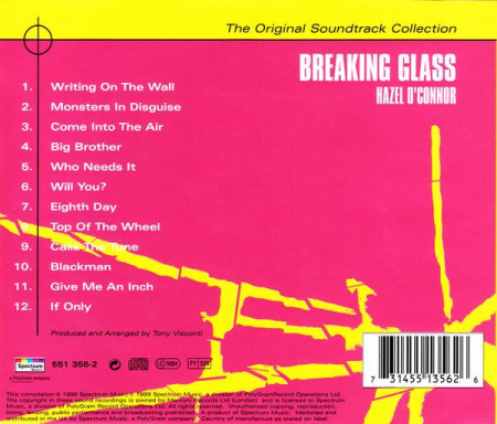 Hazel O'Connor - Breaking Glass , (CD) [1]