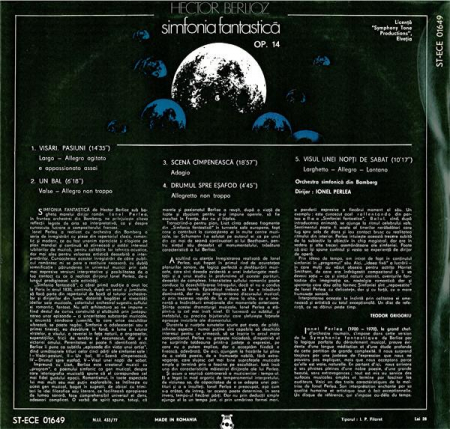 Hector Berlioz - Simfonia Fantastică, (Disc Vinil) [1]