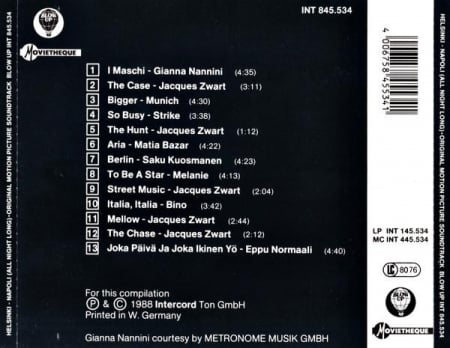 Helsinki Napoli All Night Long - Original Motion Picture Soundtrack , (CD) [1]